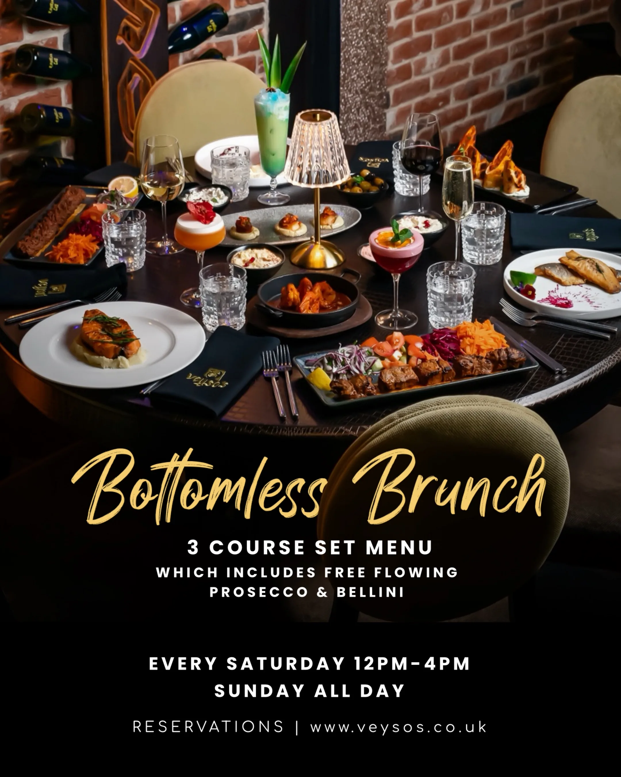 Bottomless brunch poster