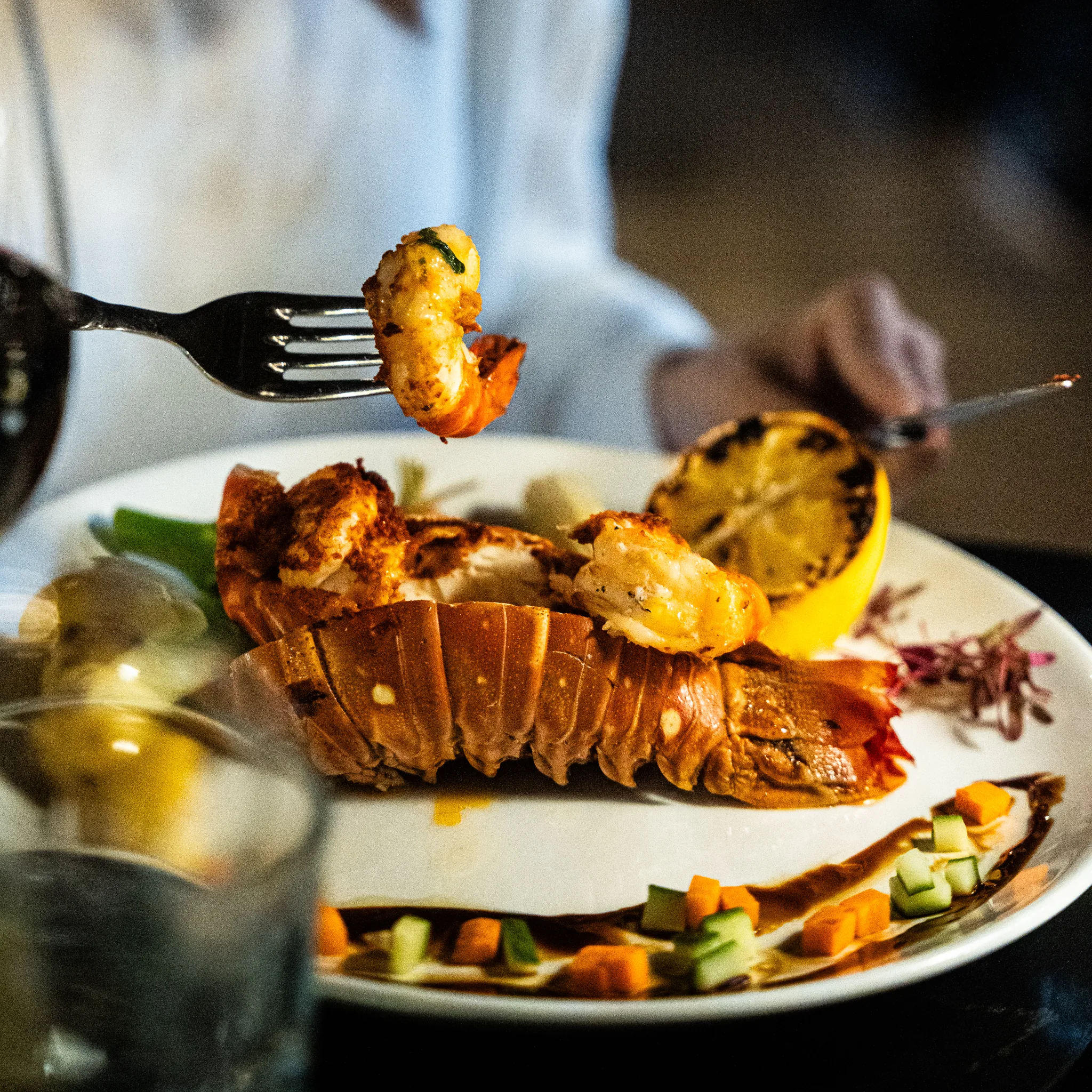 Grilled lobster