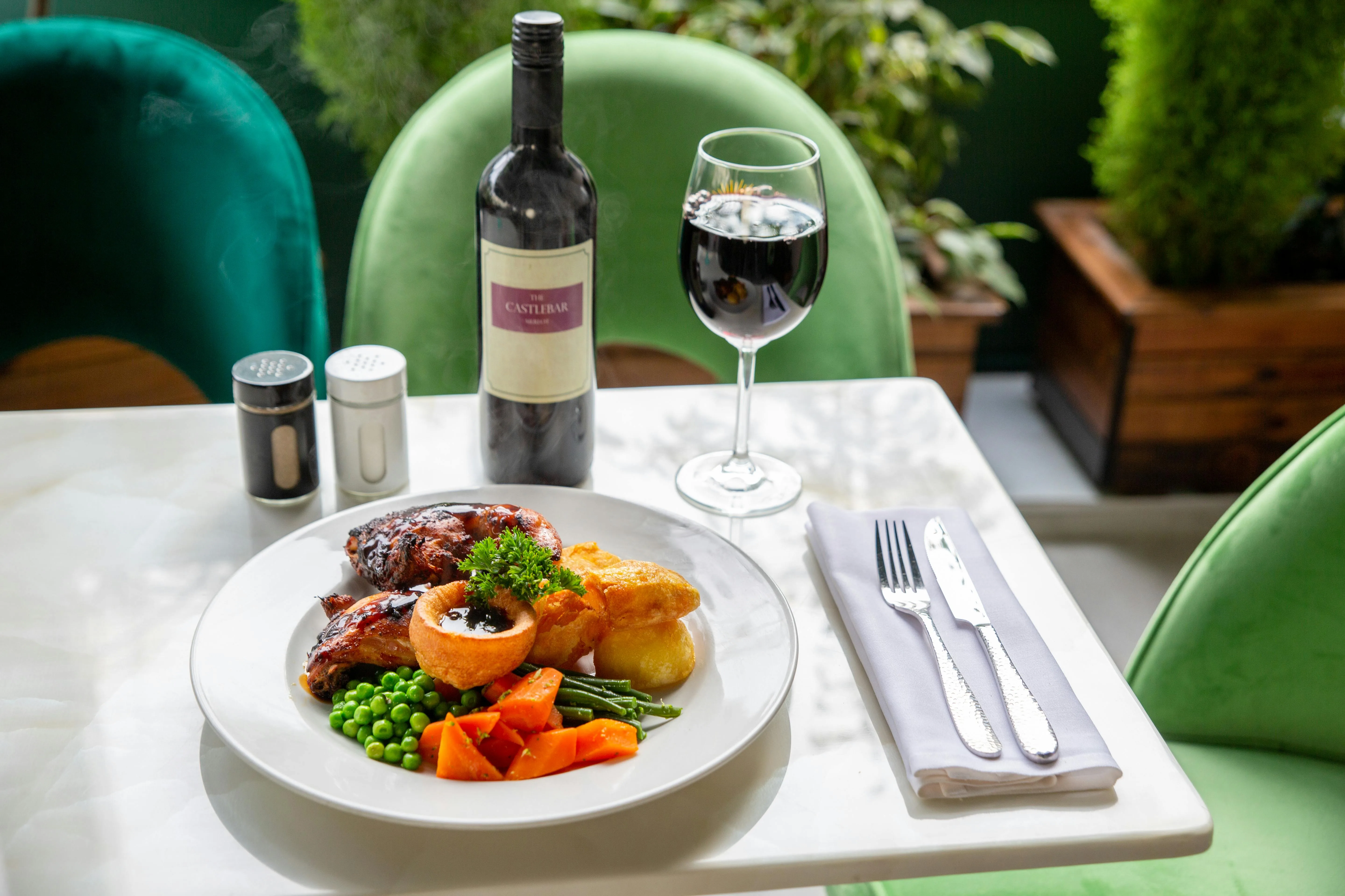 Sunday roast table
